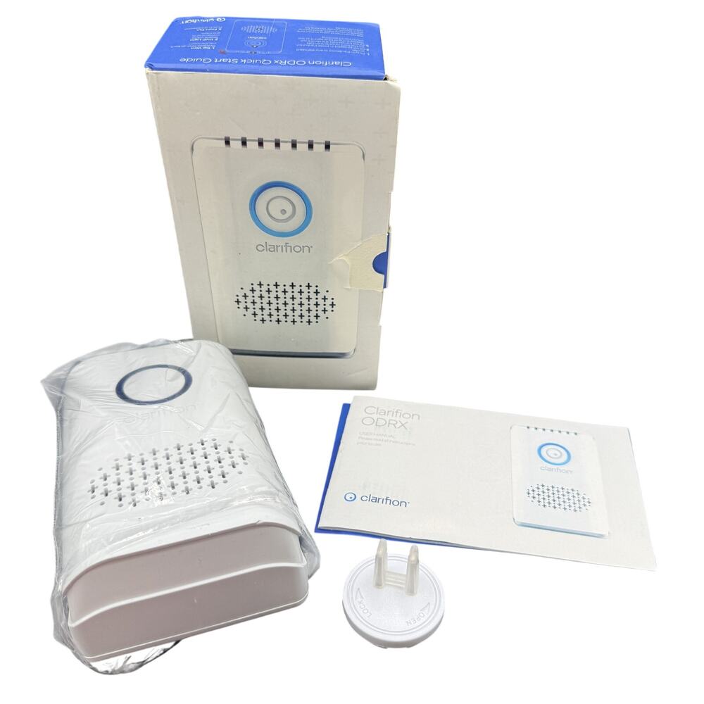 🌬️ Clarifion DDRX White Plug-In Air Ionizer Purifier New In Box Home Clean Air